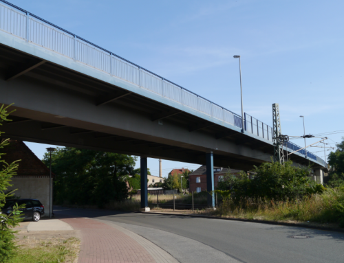 B106, Große Stahlbrücke über die DB in Ludwigslust
